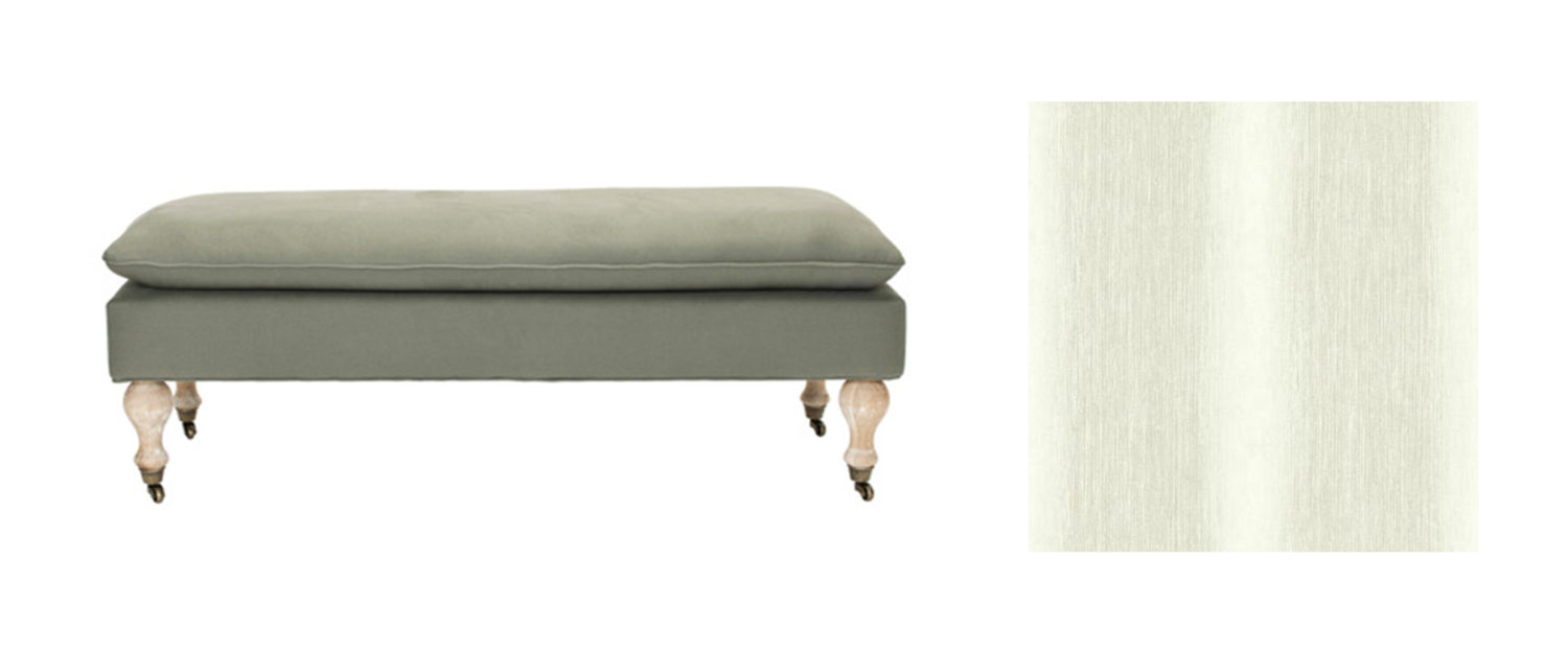 Jasmine Pillow Top Bench Stacy Garcia | New York for York Wallcovering; Whimsical Bloom Texture - ST6038